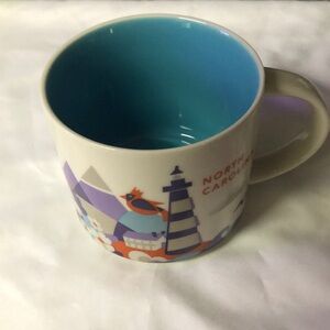 Starbucks North Carolina you are here coffee mug like new condition